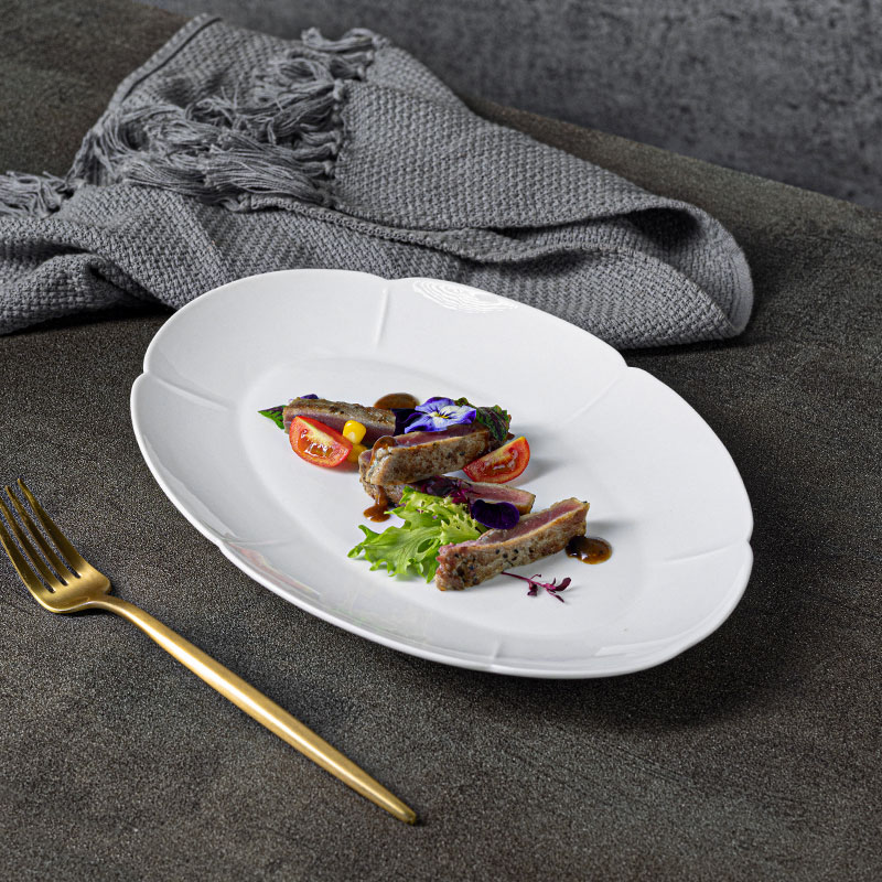 Girassol Collection - 2023 New Design White  Porcelain Dinnerware For Hotel, Restaurant, Event... 6