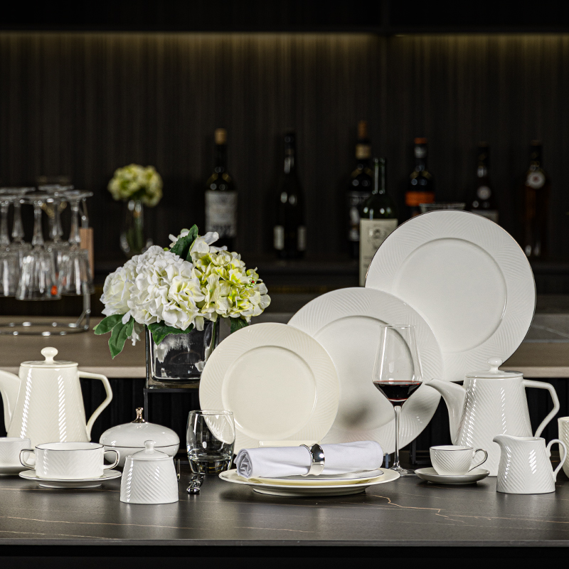 Lipper Collection - 2023 Unique Dinnerware Collection Outlined With The Simplest Emboss Lines And Matte Colors For Hotels, Restaurants, Events...1 2