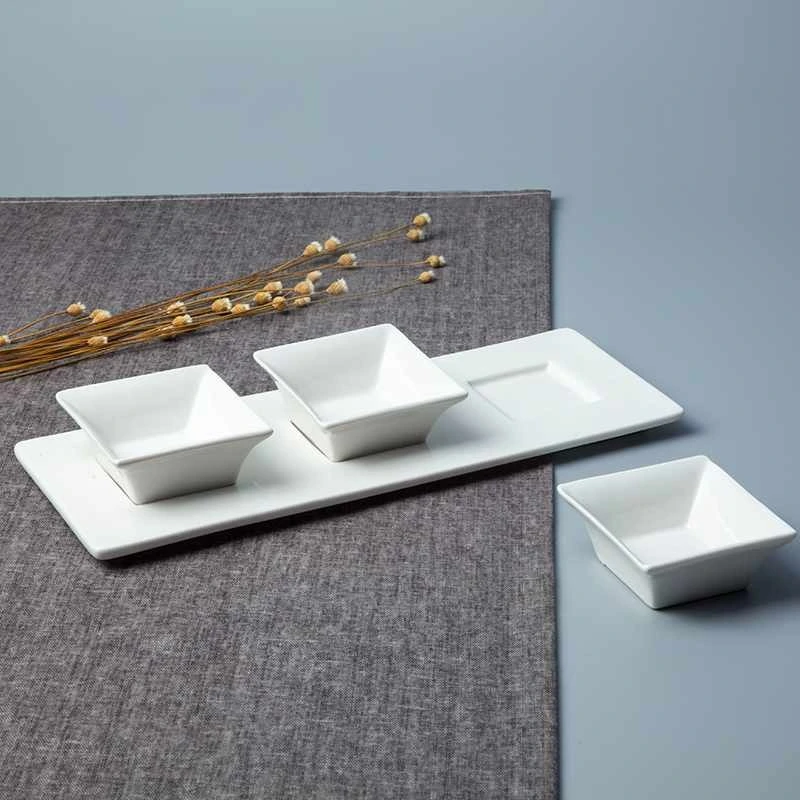 Chinese Style Square Porcelain Dinnerware Accessories- TA02 1