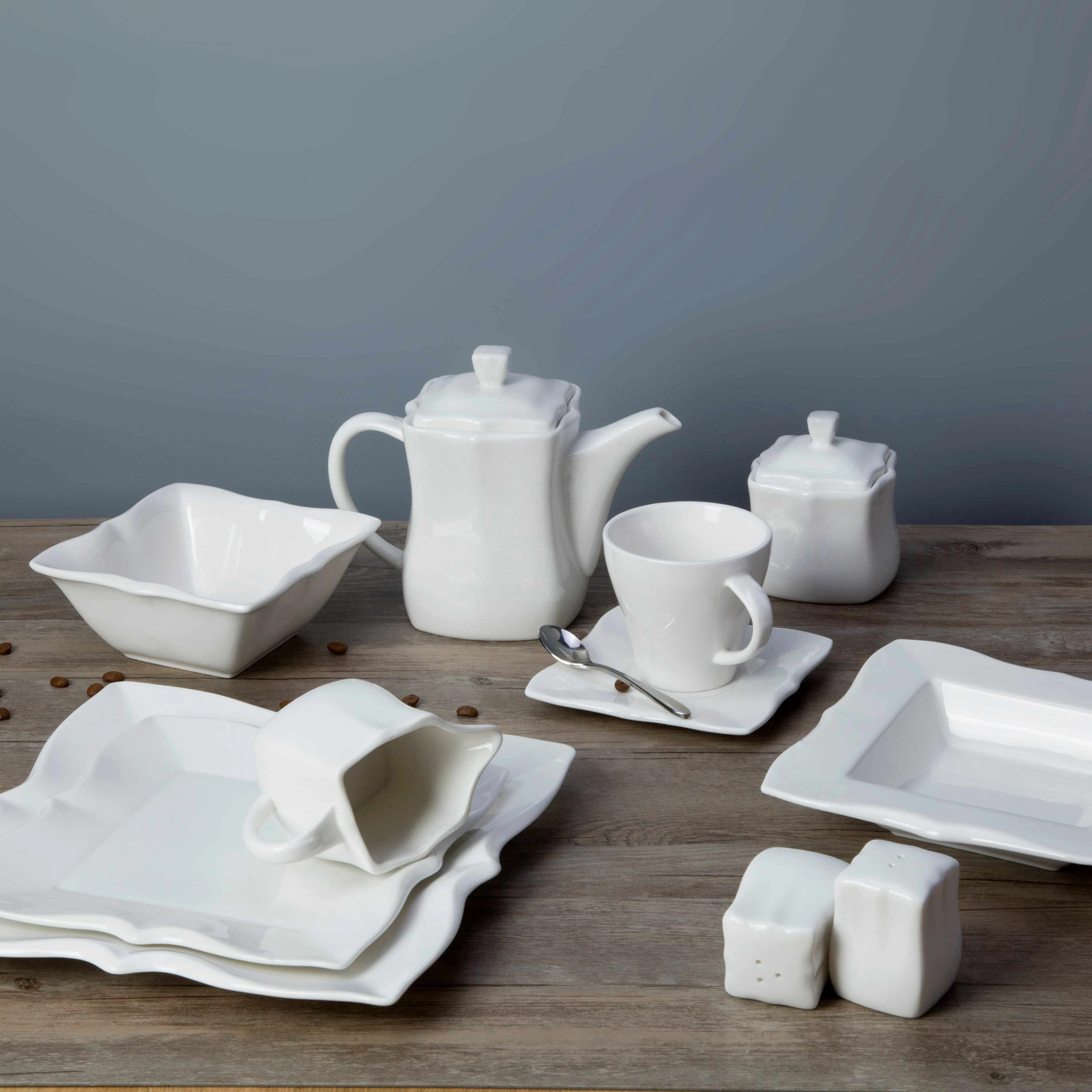 White square restaurant plates dinnerware sets - TW31 1