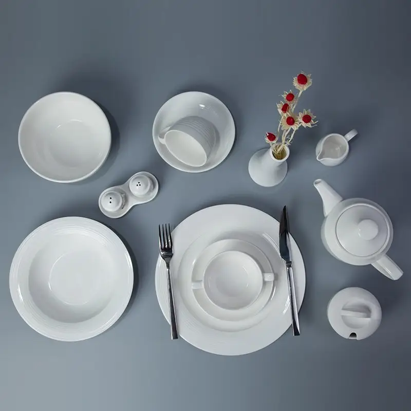 Elegant White Dinnerware Sets For Entertaining: Perfect For Serving 12 Guests 1