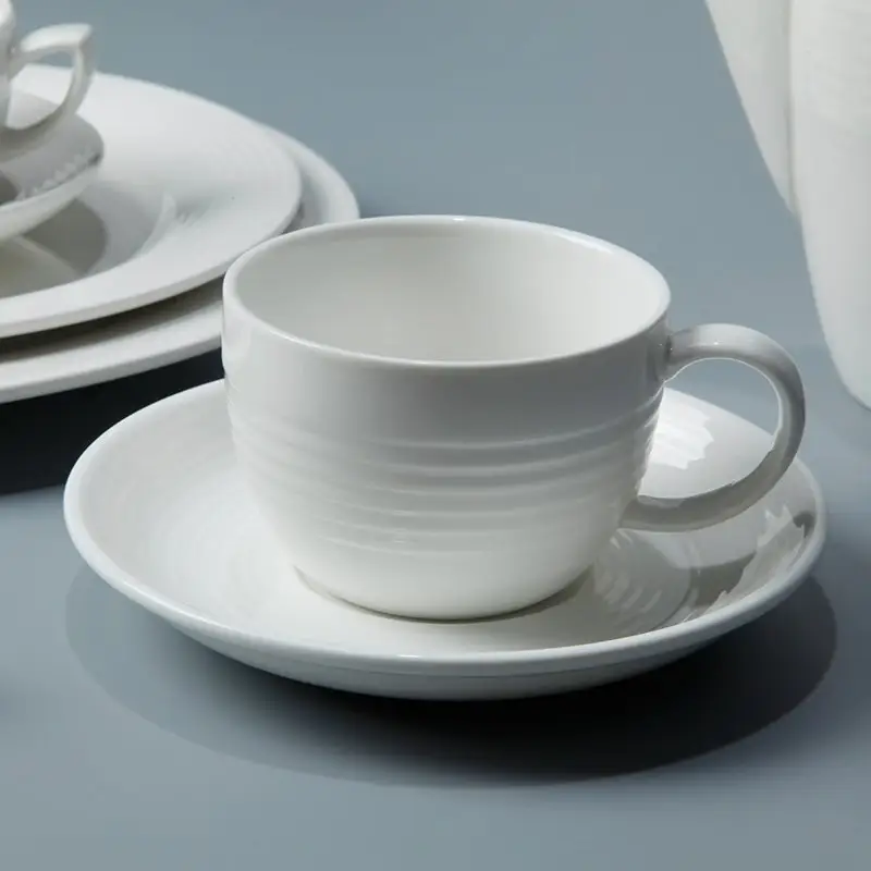 For Workplace White Porcelain Square Dinner Set EXW/FOB Guangzhou by Two Eight 2