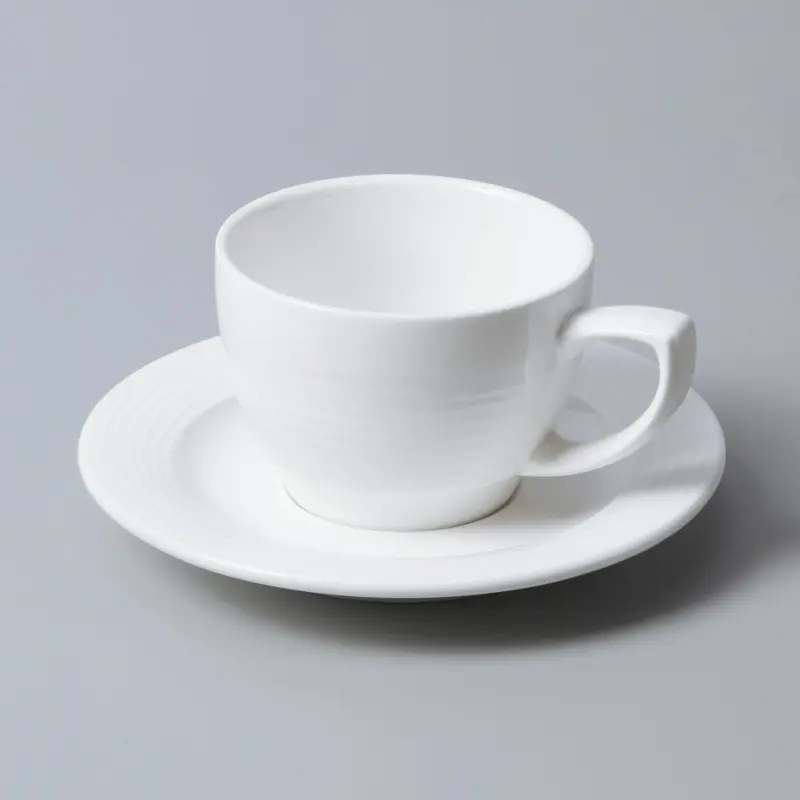 Two Eight Italian style white porcelain dinnerware sets series for bistro 8