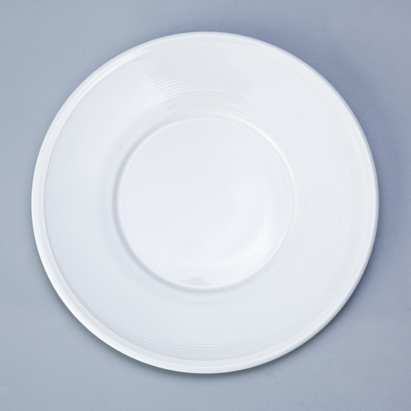 Two Eight sample white restaurant dishes directly sale for hotel 2