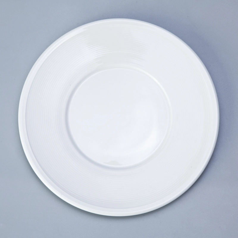 Two Eight sample white restaurant dishes directly sale for hotel 2