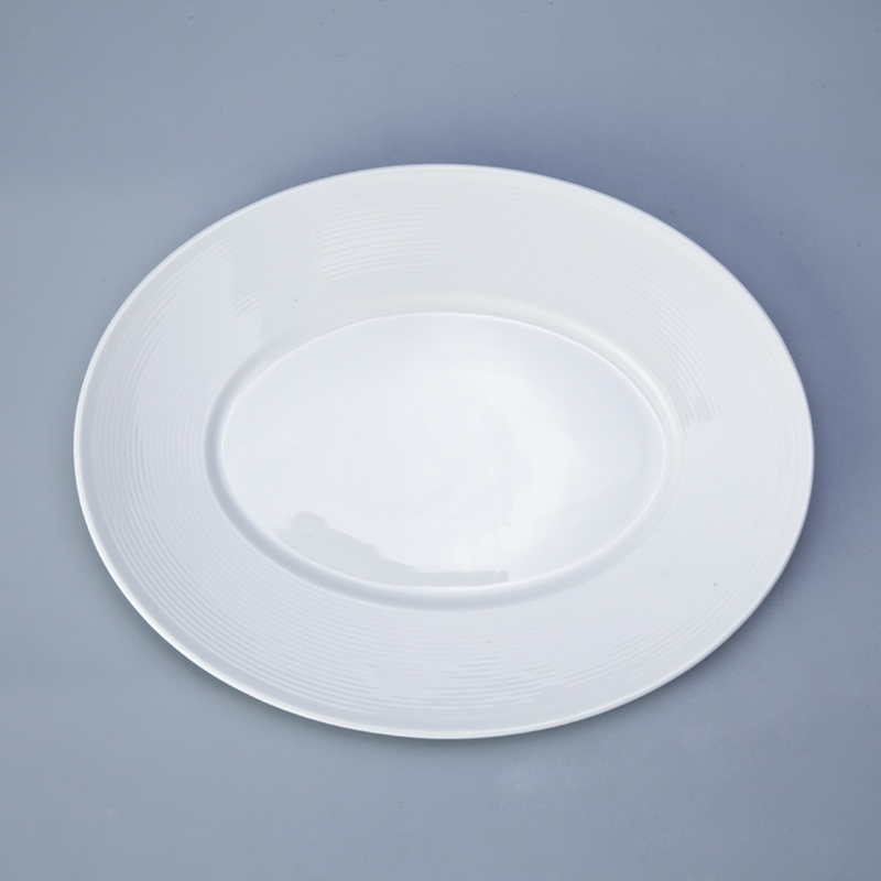Two Eight sample white restaurant dishes directly sale for hotel 4
