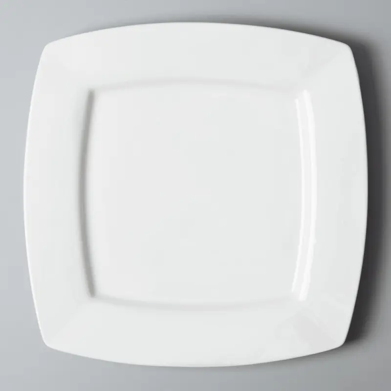 Two Eight square white porcelain dinnerware restaurant series for home 2