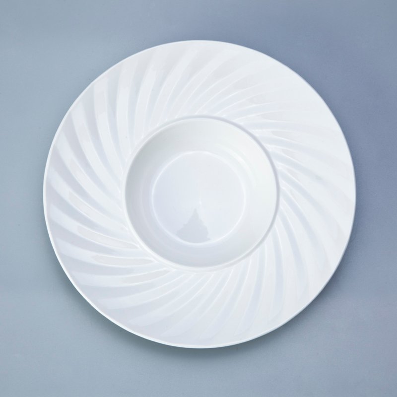 Wholesale white porcelain dinner plates manufacturers for hotel 3