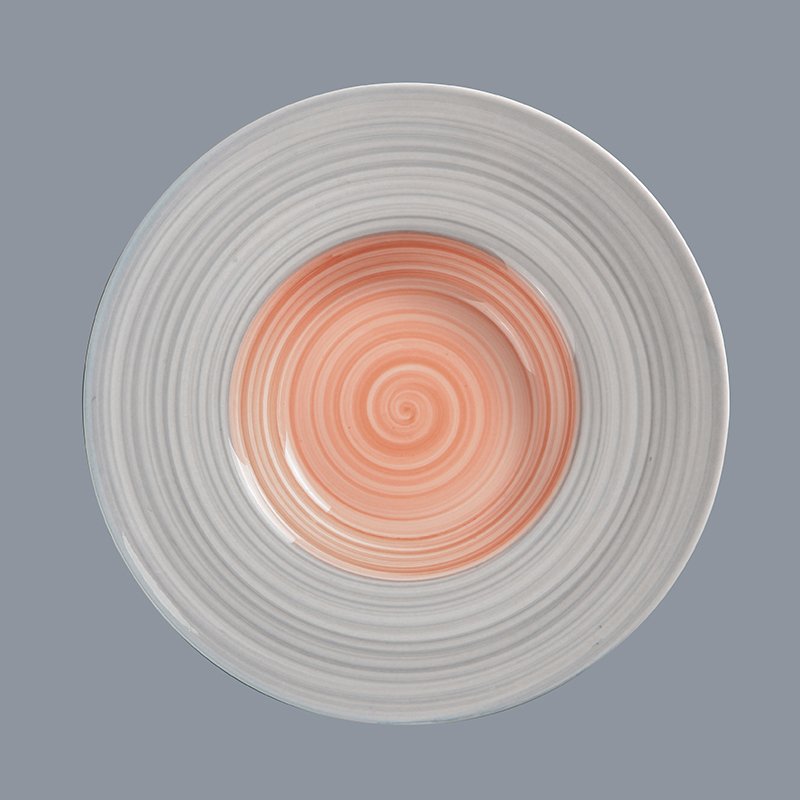 Irregular Everyday Porcelain Black From China for Dinning Room Two Eight