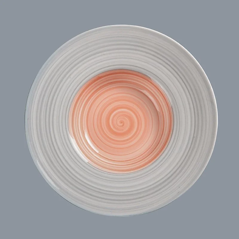 Two Eight durable cream colored porcelain dinnerware round for kitchen 2
