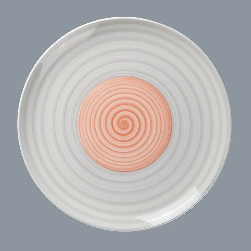 Two Eight durable cream colored porcelain dinnerware round for kitchen 8