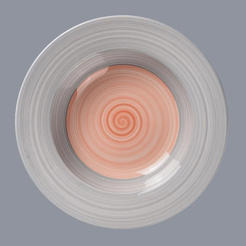 Two Eight durable cream colored porcelain dinnerware round for kitchen 4