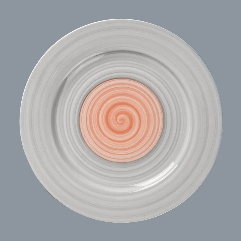 Two Eight durable cream colored porcelain dinnerware round for kitchen 7