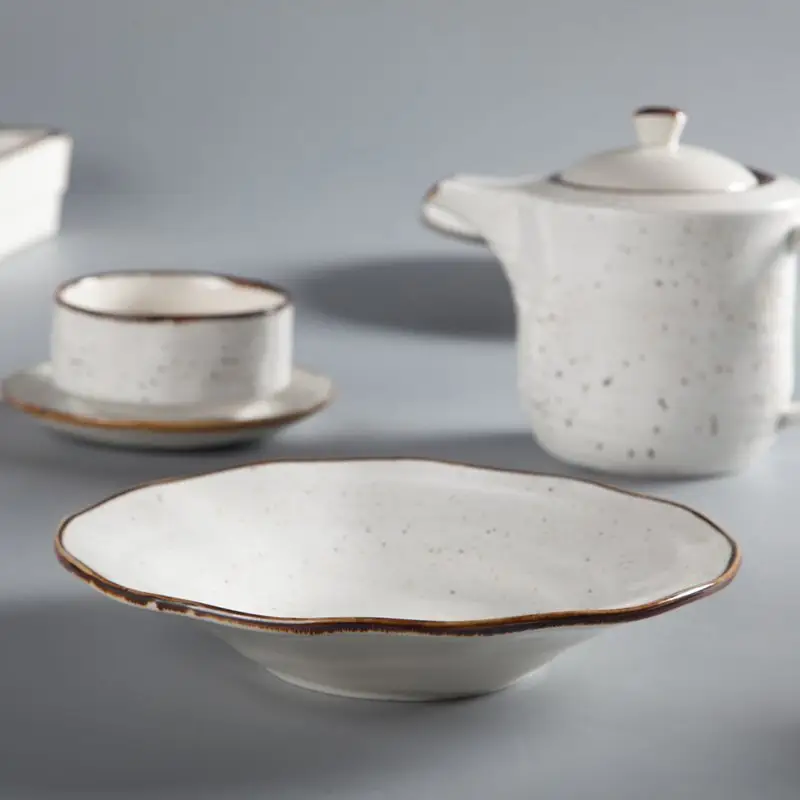 Porcelain Dinnerware Sets for 12 Hotel & Restaurant & Resort and Catering Industry Two Eight Ceramicsall Sizes 4