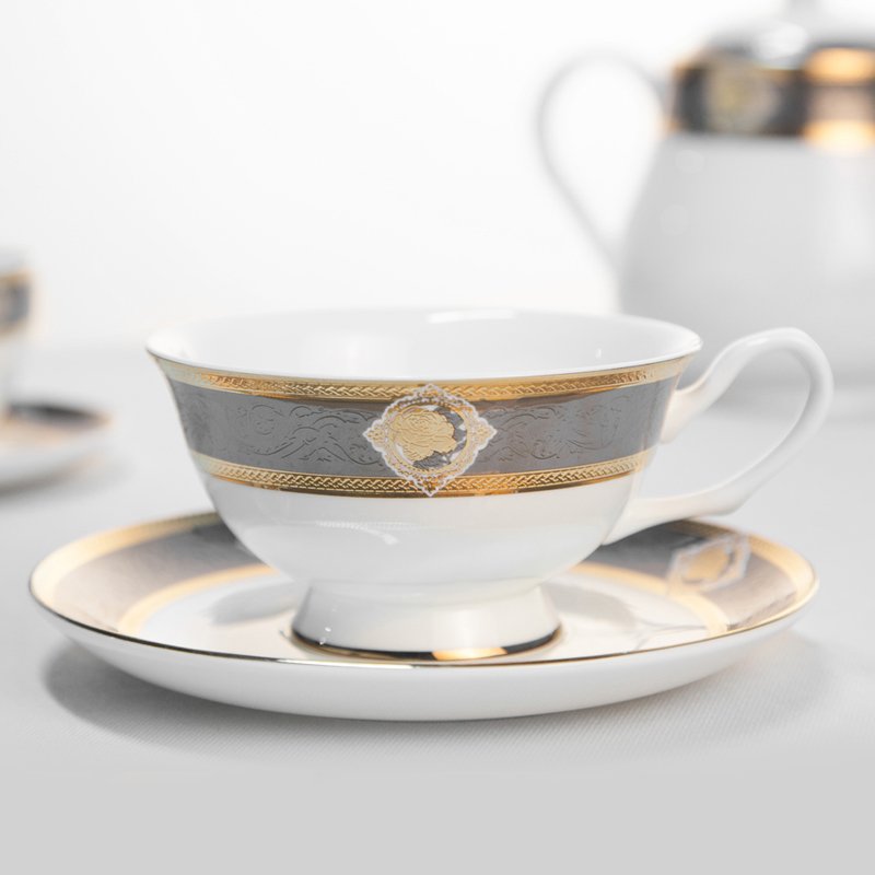 Royal Style Decal Porcelain Fine Bone china Dinnerware for Hotel - TD12 4