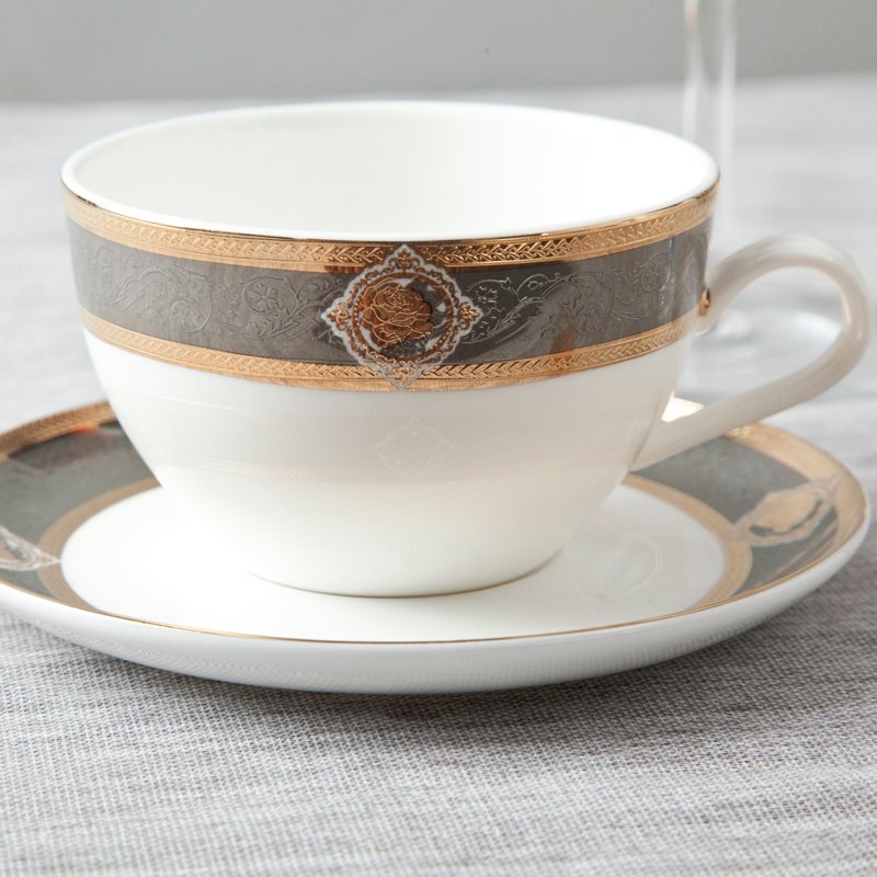 Royal Style Decal Porcelain Fine Bone china Dinnerware for Hotel - TD12 3
