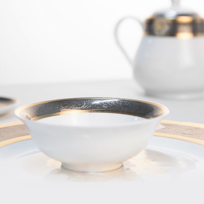 Royal Style Decal Porcelain Fine Bone china Dinnerware for Hotel - TD12 5