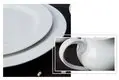 Two Eight elegant white porcelain dinnerware restaurant series for hotel 2