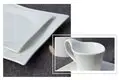 Two Eight white porcelain dinner plates bulk for business for home 2