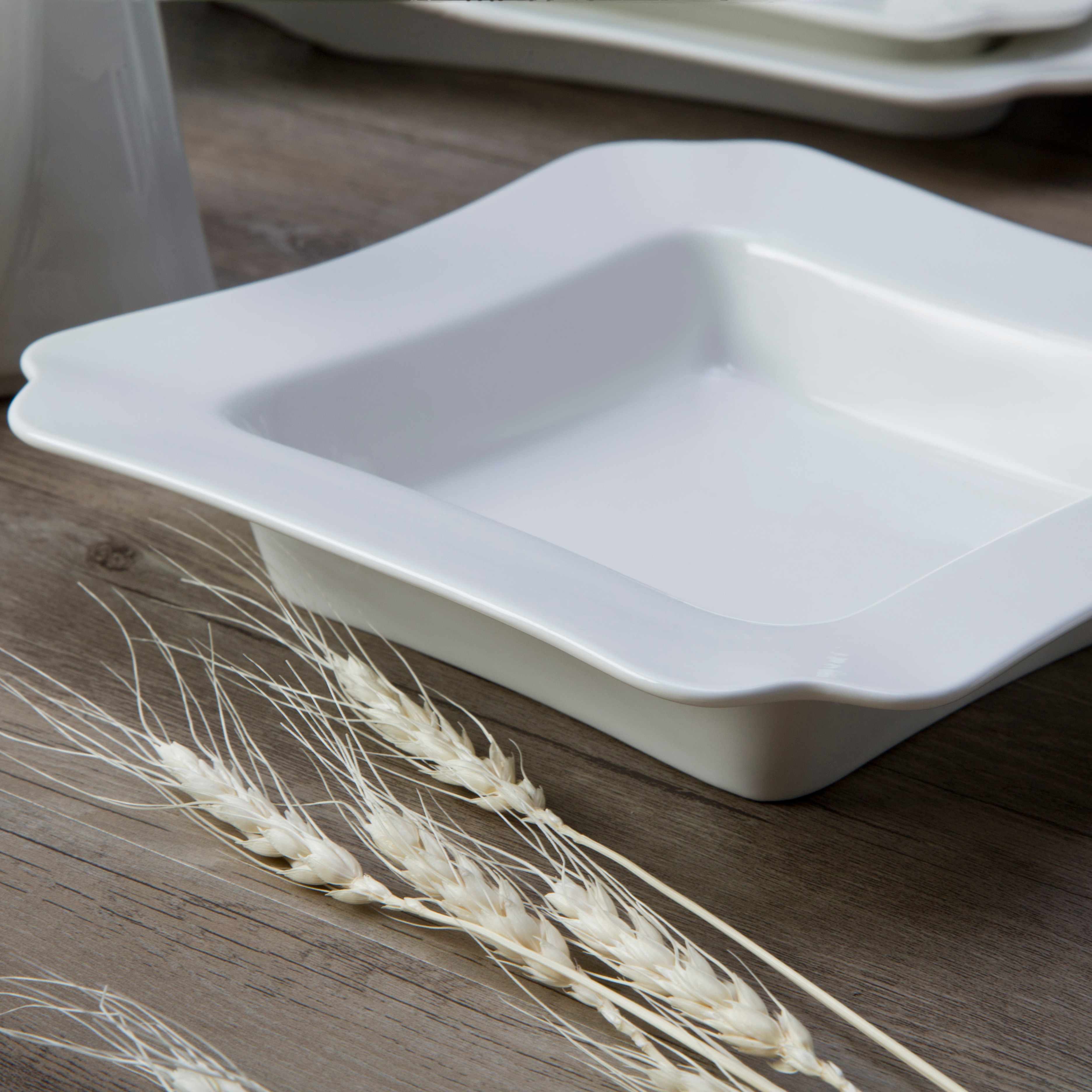 Modern Restaurant White Ceramic Dinnerware Set - TW18 5