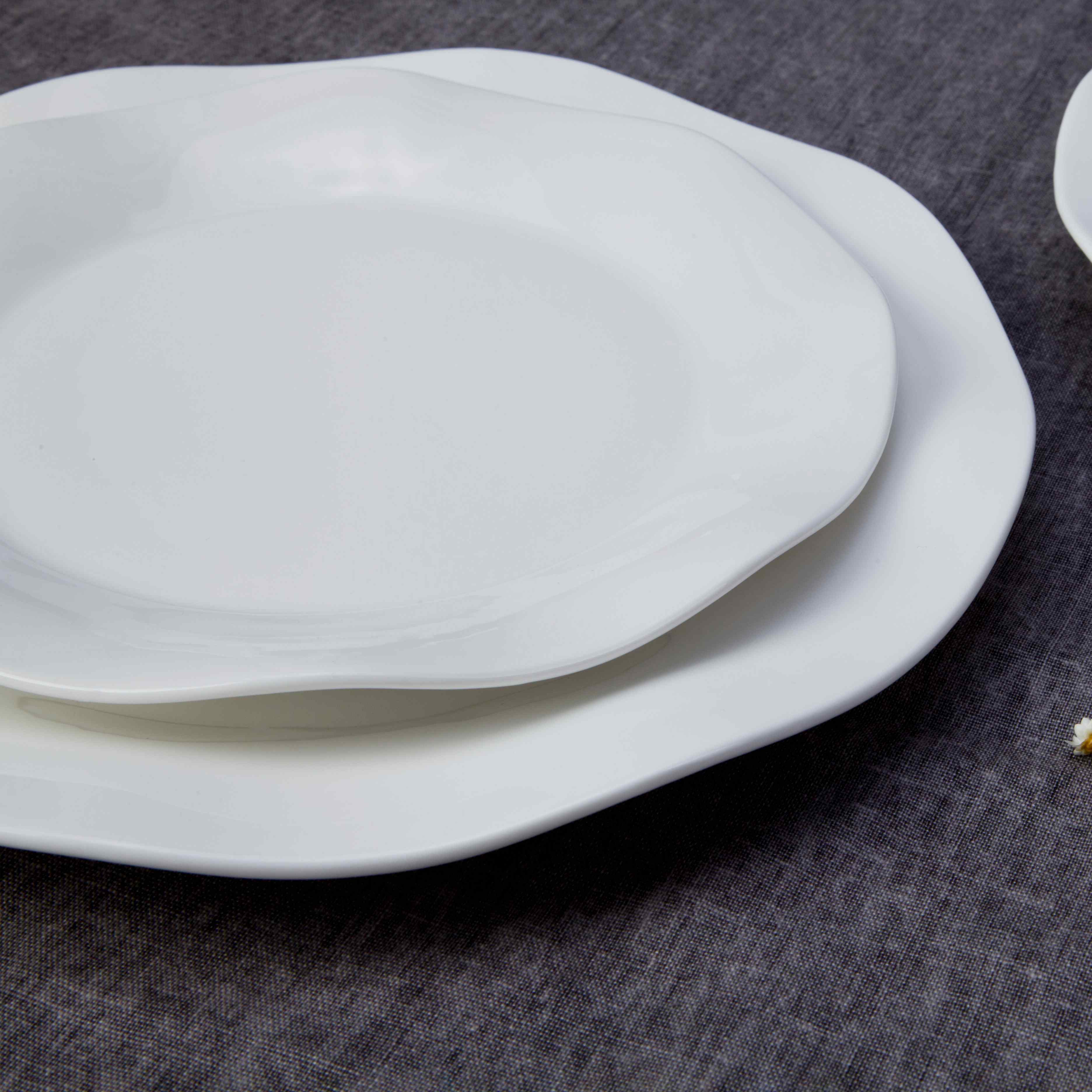 Restaurant Modern White Porcelain Dinnerware - TW17 5