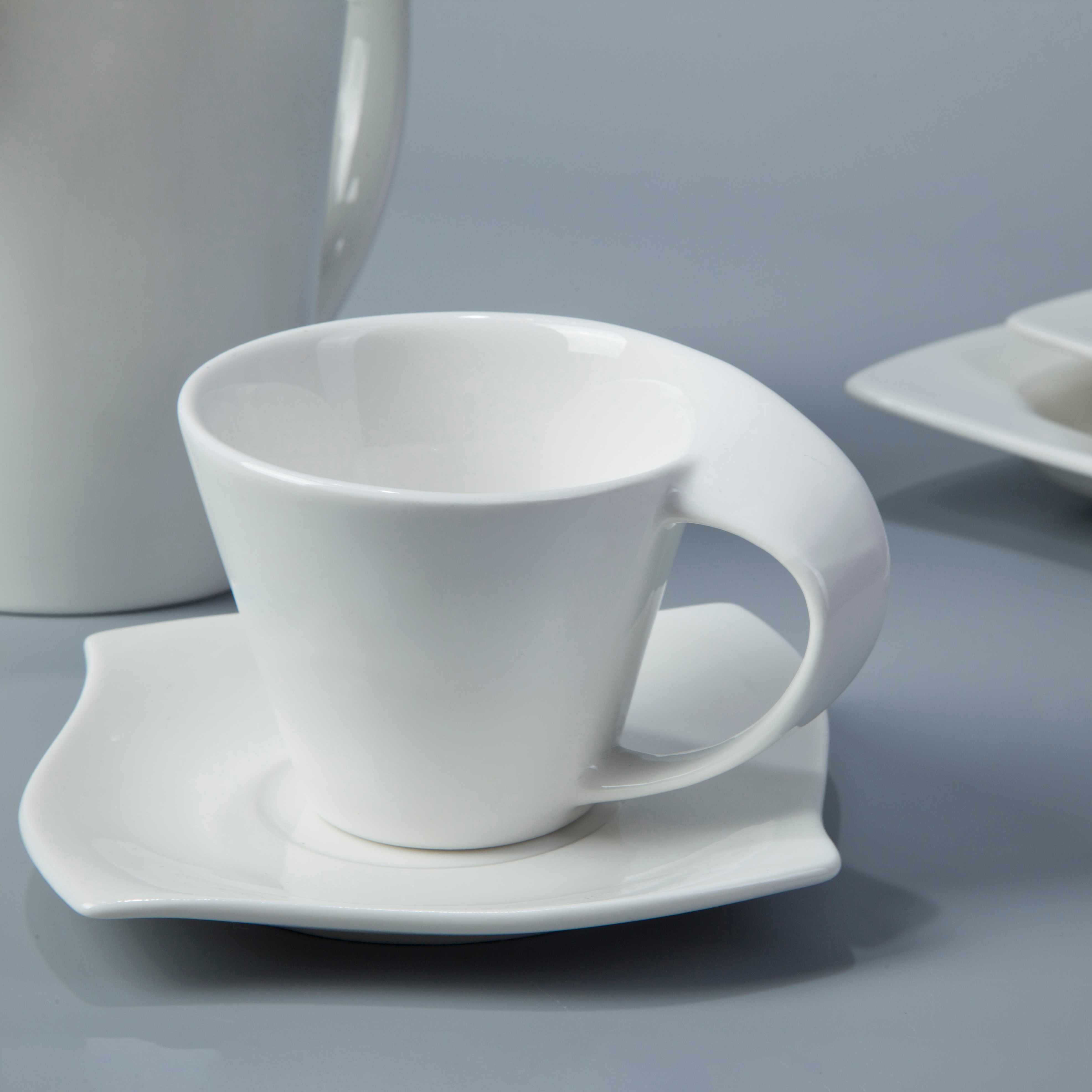 Contemporary White Porcelain Dinnerware Restaurant - TW16 4