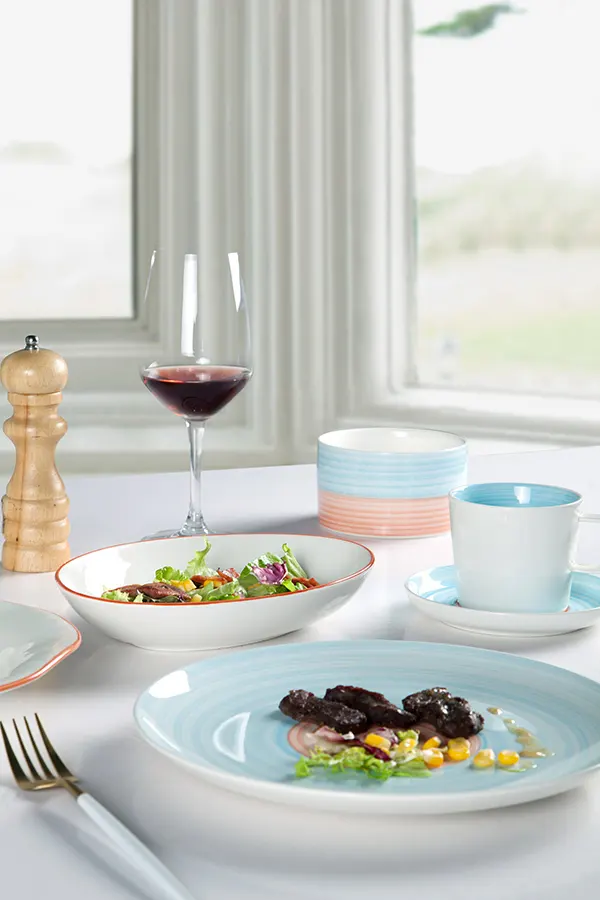 Top porcelain dinner plates Suppliers for restaurant 7