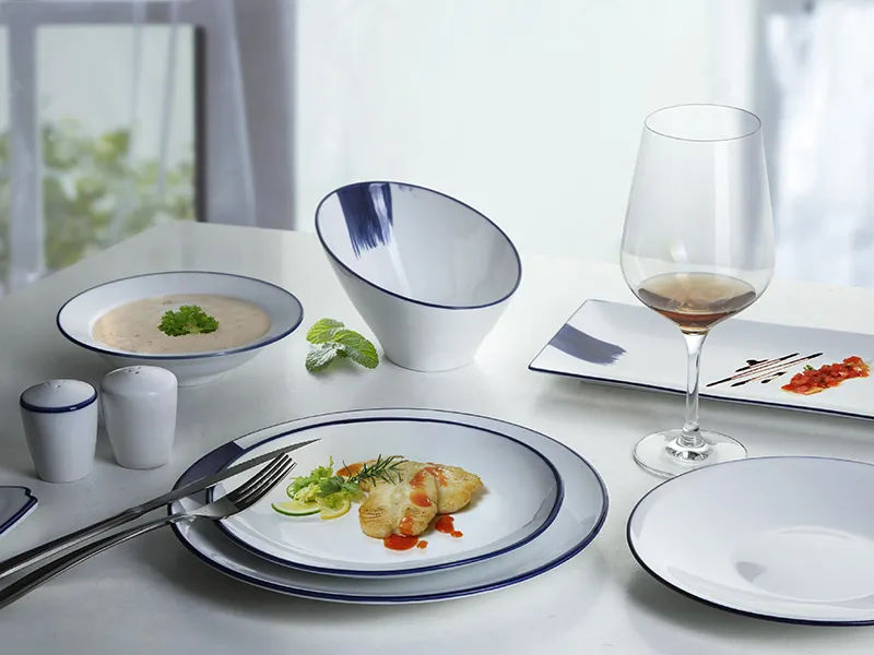 Top porcelain dinner plates Suppliers for restaurant 8