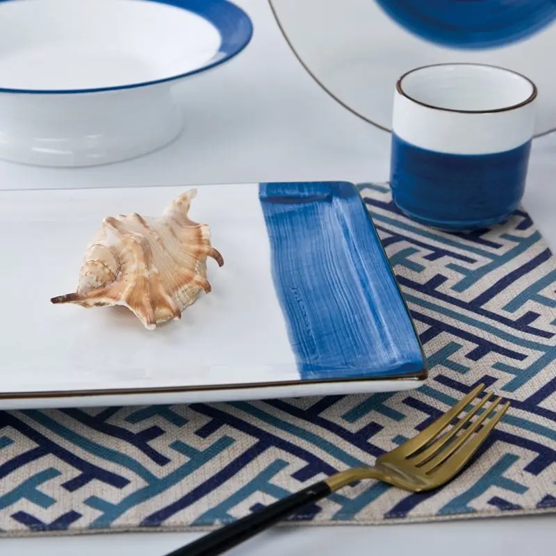 Quality Blue and White Porcelain Dishes Factory Price at Sale 5