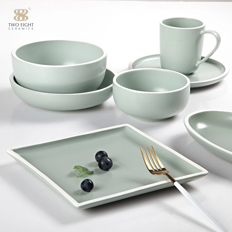 Wholesale Price 20pcs grey french modern dinnerware sets porcelain 1