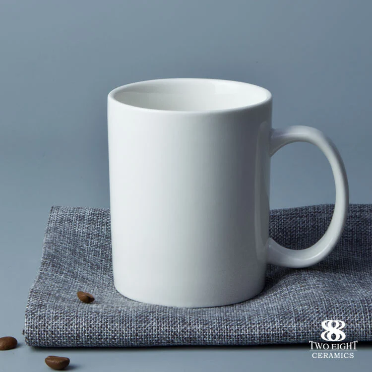 Cheap plain white coffee mug ceramic hotelware, white mugs wholesale 1