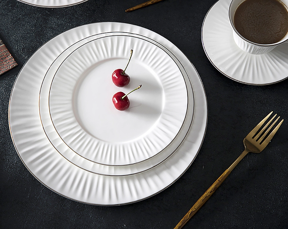 Hot Selling 2019 Amazon Luxury Bone China Dinner Set, Wholesale Dubai Dinnerware Set, Set Bone China Fine Porcelain Tableware~ 1