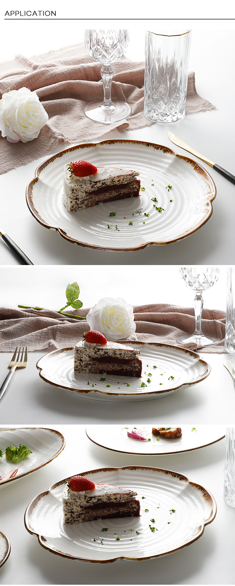 Productos Mas Vendidos En China Dishes Stone, Hotel Restaurant Server Plate, Catering Unique Shape Dinner Plate> 15