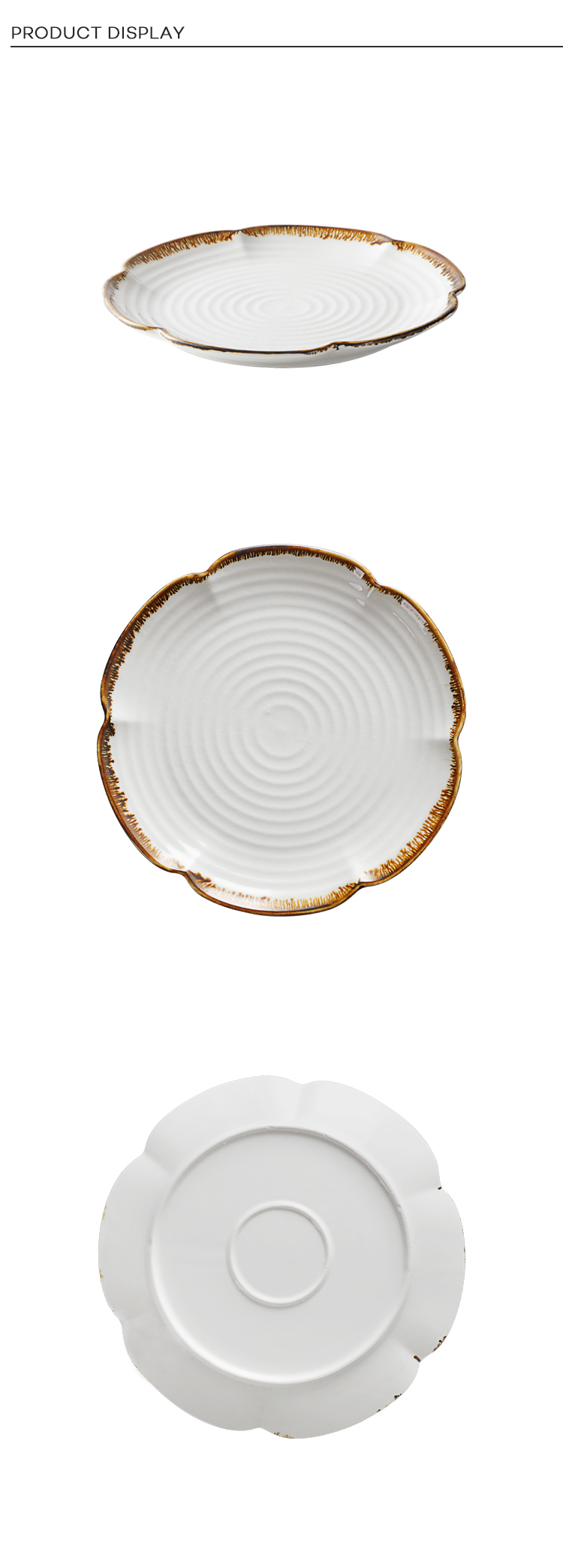 Productos Mas Vendidos En China Dishes Stone, Hotel Restaurant Server Plate, Catering Unique Shape Dinner Plate> 11