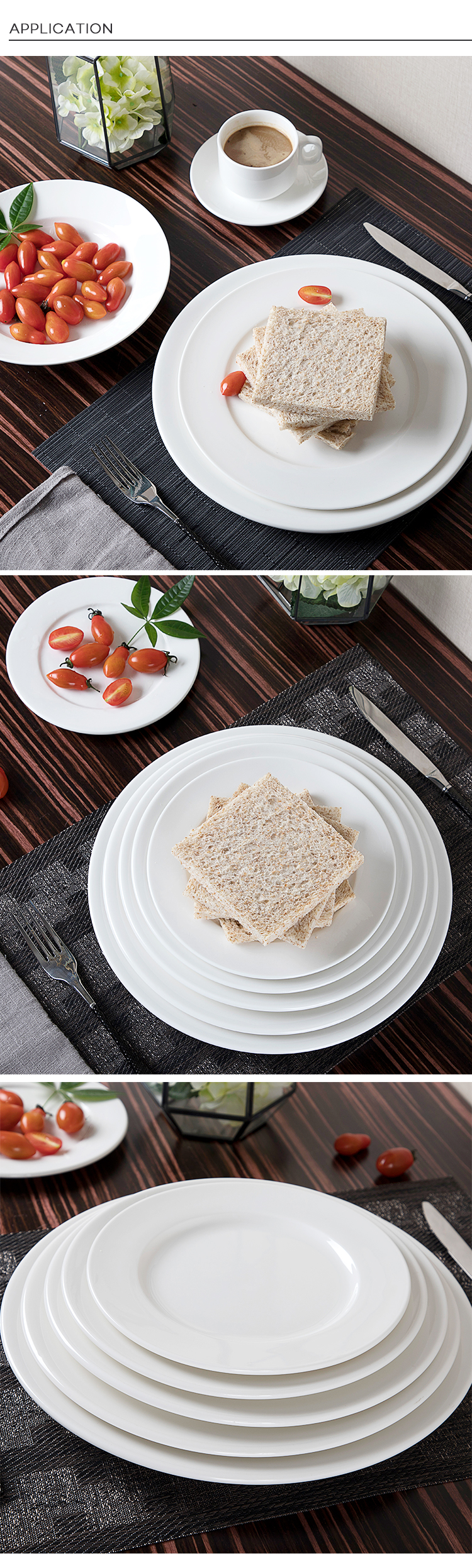 Top Plates Porcelain Supply for Bistro Two Eight