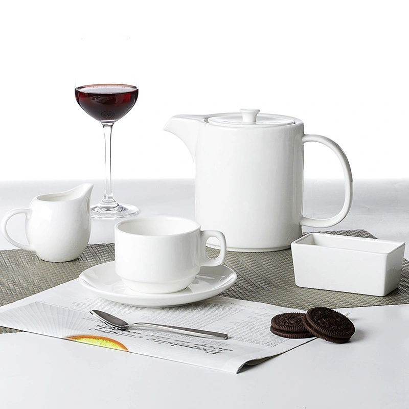 Hot Sale Restaurant Luxurious Square Dining Set, Hotel Ceramics Dinner Set, European Dinner Set Porcelain 1