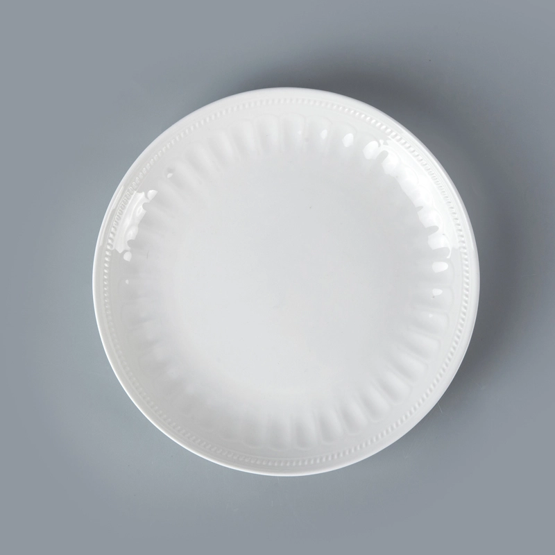 high impact strength chip resistance plate dinnerware porcelain coupe rice plate warmer for restaurant 1