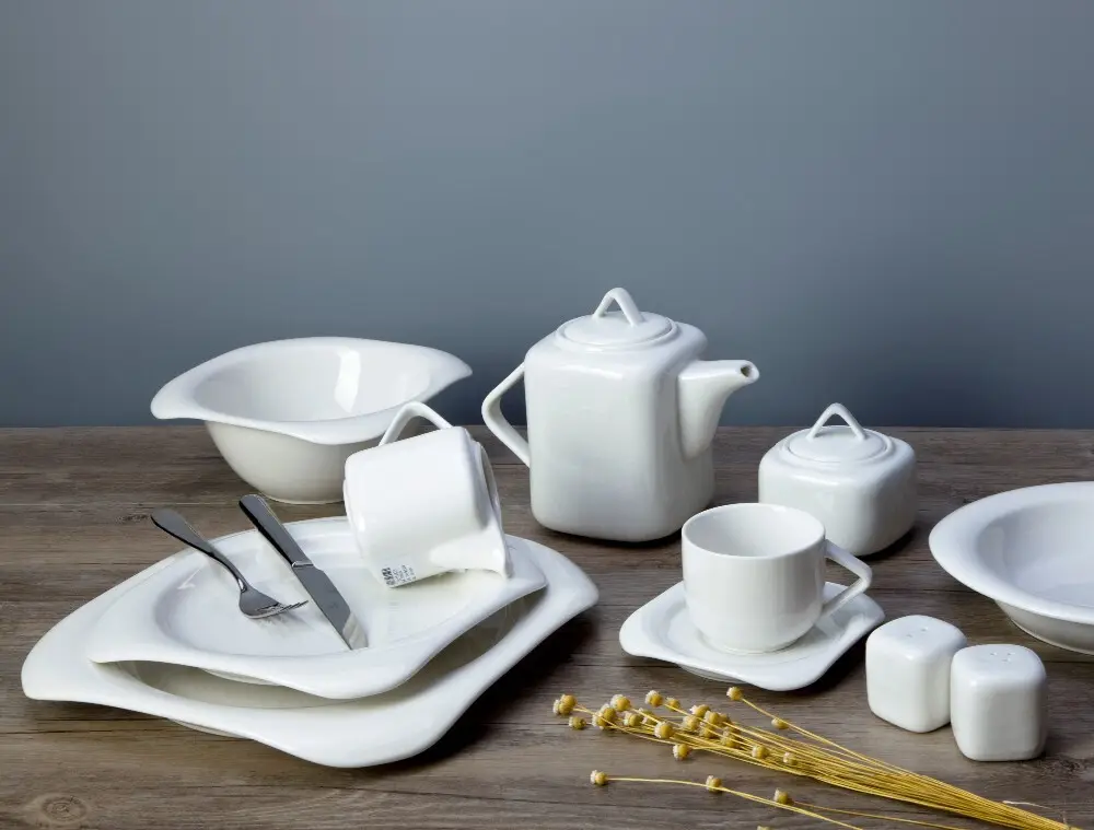 New square porcelain plates factory for home 8