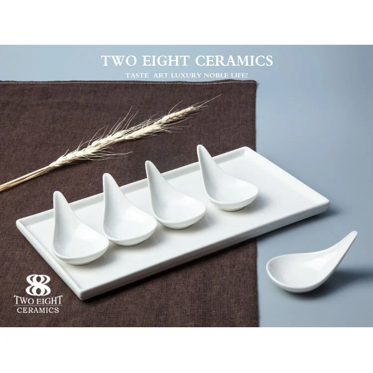 Porcelain dessert spoon, sauce bowl, ceramic bowl wholesale 1