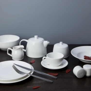 Catering made in china tableware ceramics buffet set fine porcelain used restaurant dinnerware 1