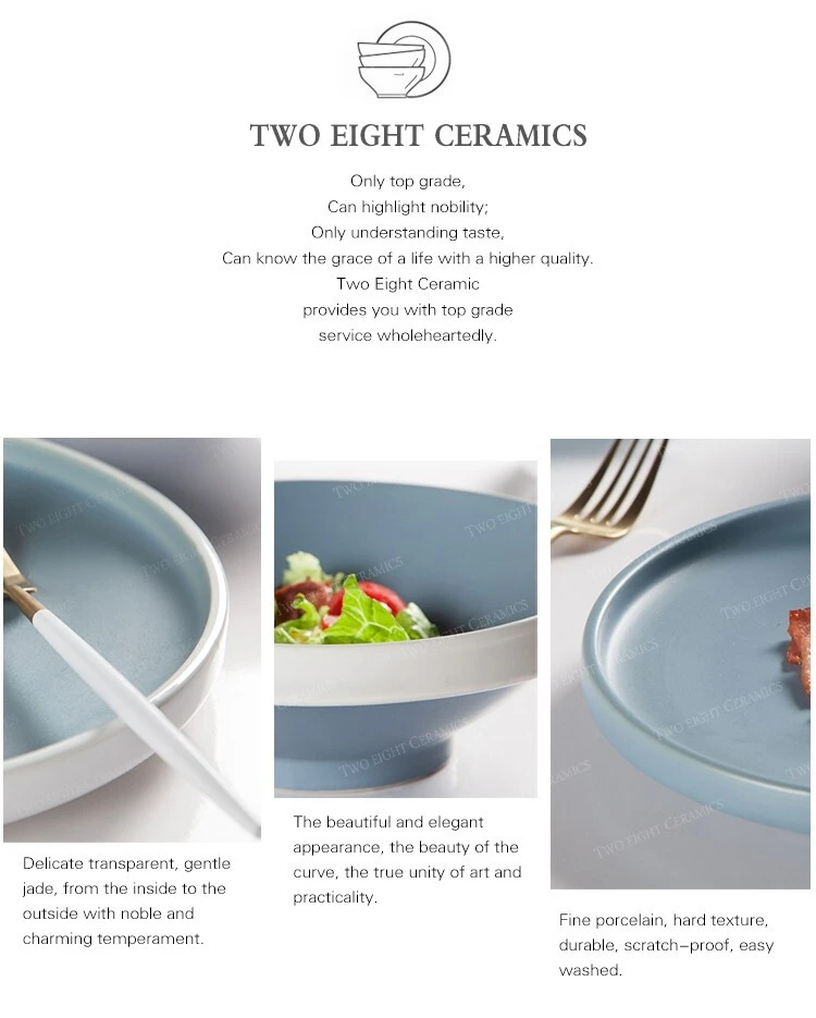 High-quality glazed plate for business for hotel 4