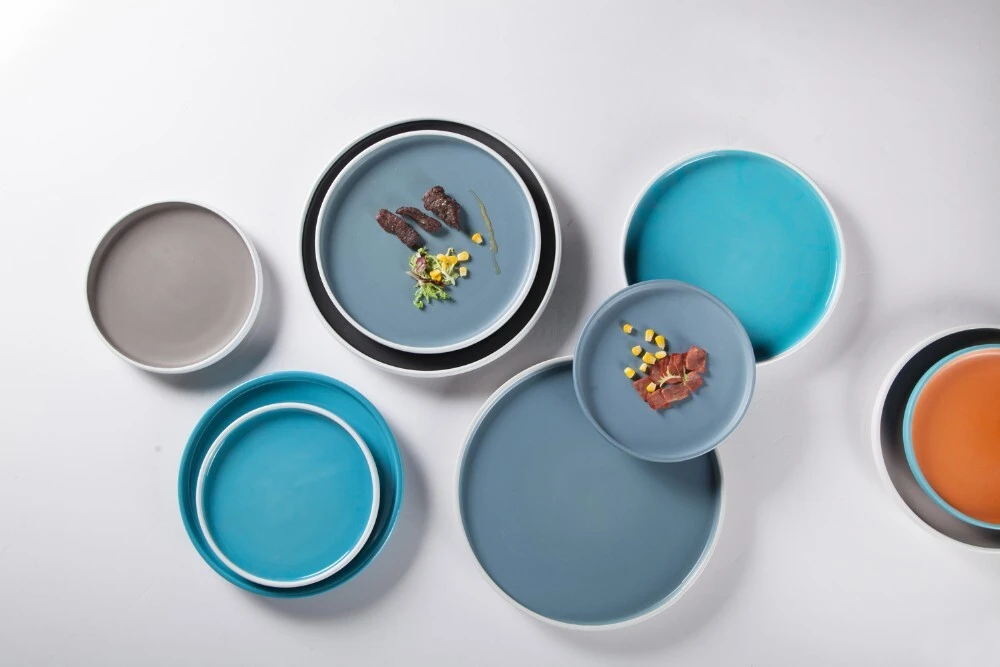 High-quality glazed plate for business for hotel 2