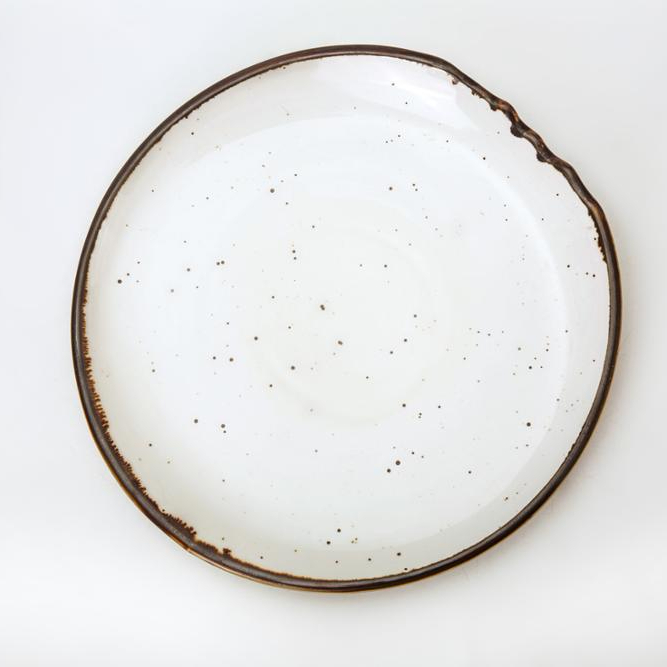 high and low side round plate china porcelain ceramics home housewear and furnishings dinner plate hotel 1