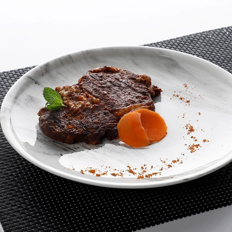 New Design Porcelain Tableware 2018 Good PriceBlue And White Chines Dinner Plate, Ceramic Grey Plate, Light Grey Stone Plate 1