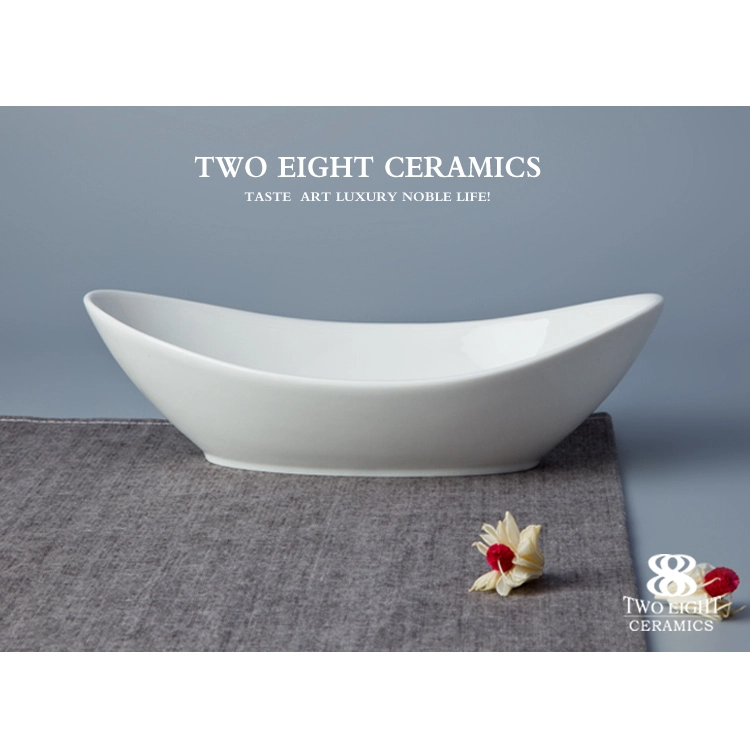 China certificated ceramic factory hot sell product porcelain extra large 10 unique salad bowl 1
