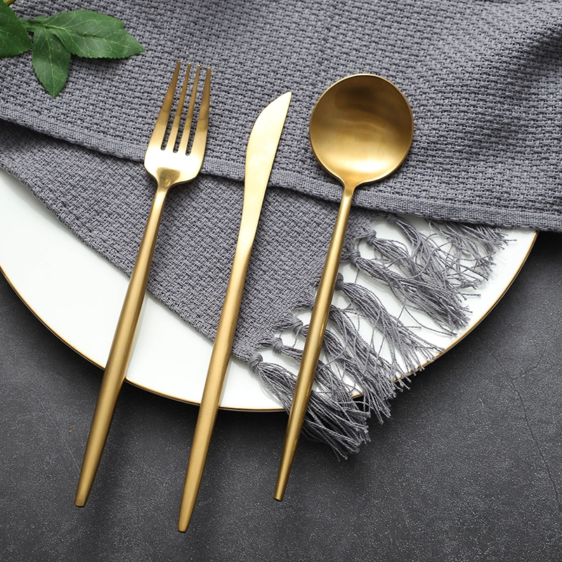 Wholesale Restaurant Cutlery, Gold cutlery Sets, Stainless Steel Flatware for Wedding Hotel Restaurant 1