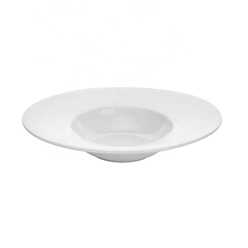 Wholesale Dishwasher Safe Party & Event Ceramic Plate, 2019 Innovative for Hotels porcelain China Wide Rim Salad Plate# 1