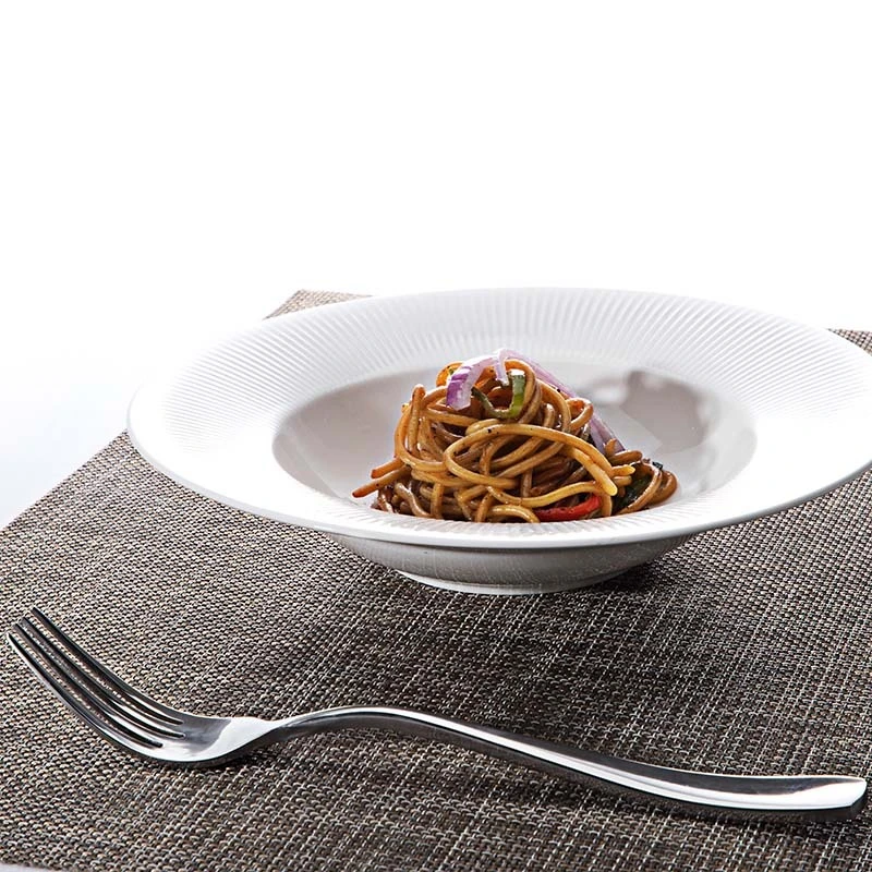 Wholesale Round Deep Porcelain Ceramic Pasta Plate, Hotel Ware Set Plates, Cater White Plate% 1