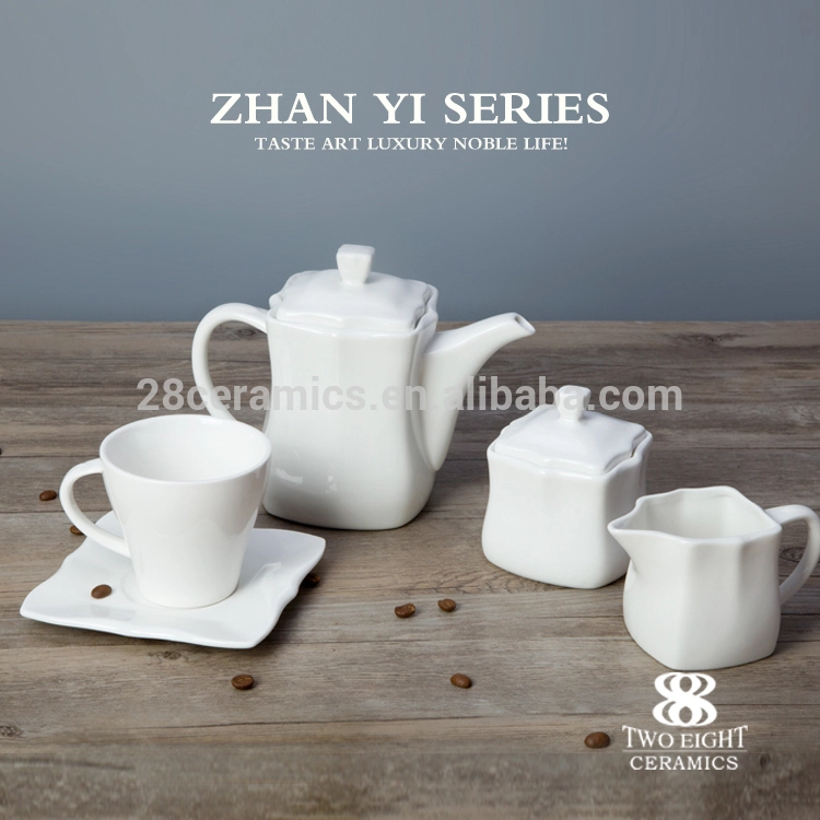 Western 4 star hotel porcelain 230ml personalized tea cup saucer set 1