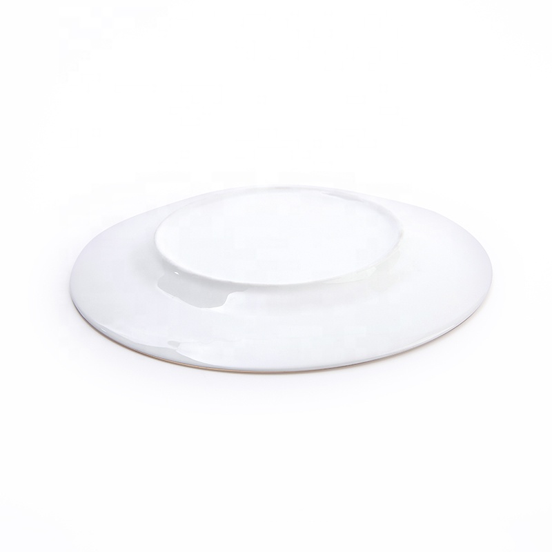 Elegance Embossed Plate Hotel Restaurant Crockery Tableware Dinner Plate, Bone China Charge Plate* 6